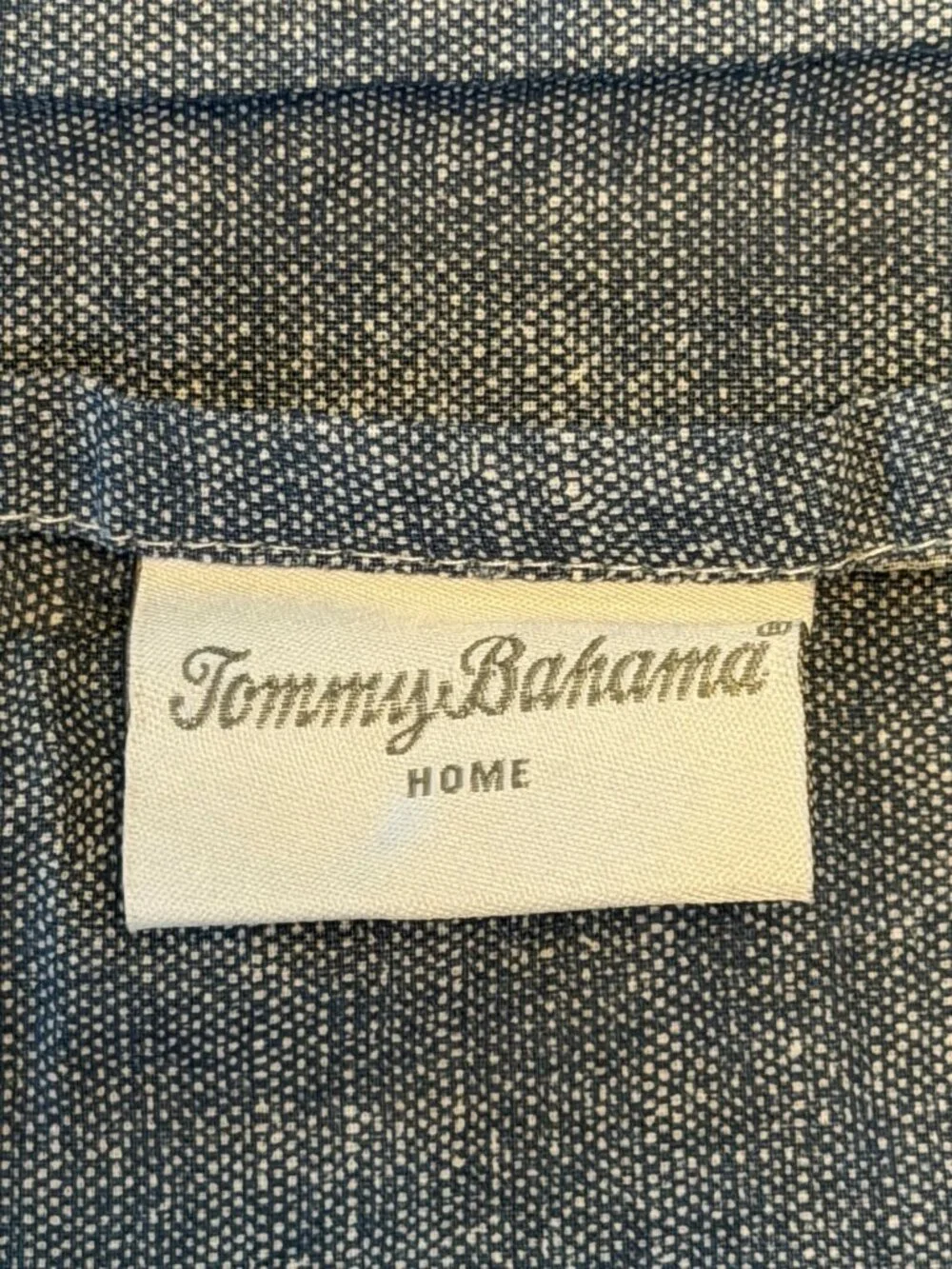 Tommy Bahama Home Queen Flat Fitted Sheet Standard Sham 20x26 Blue White Tropica